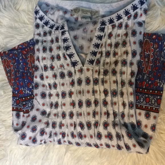 India Pattern Peasants Blouse🌺HP🌺 - Picture 2 of 7